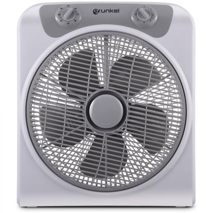 Grunkel Ventilador de Suelo Box Fan Gris 45W-50W 30cm